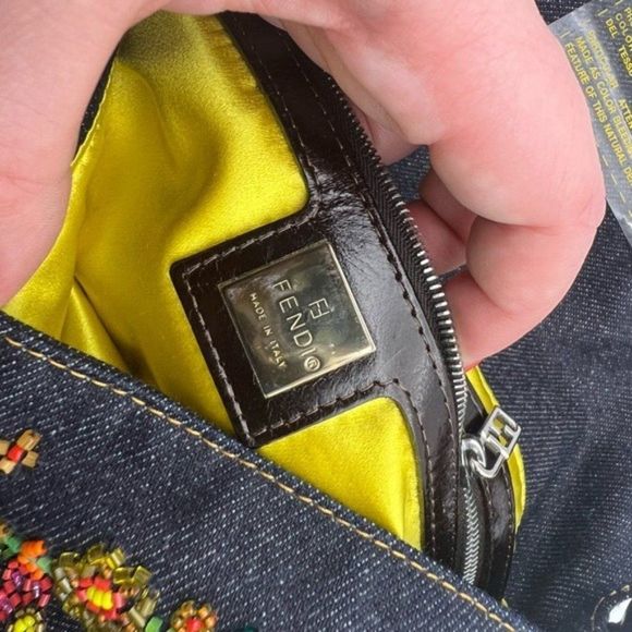 Fendi Denim Beaded BaguetteSOLD - Picture 13 of 15